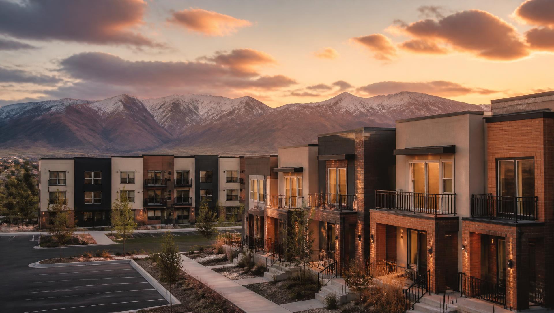 Utah investment property at dusk